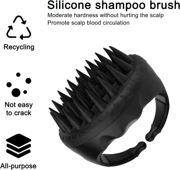 Hair Scalp Massager with Soft Silicone, Scalp Exfoliator for Remove Dandruff, Scalp Scrubber Hair Care Tools for Women and Men - Image 3