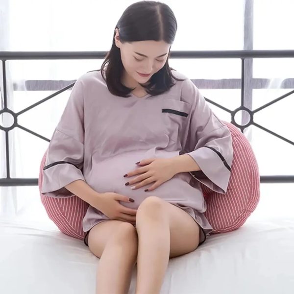 Premium Quality Pillow Lumbar Support Abdominal Sleeping Pillow Washed Cotton Pregnancy Pillow Multifunctional Pregnancy Belly Support Pillow - Image 9