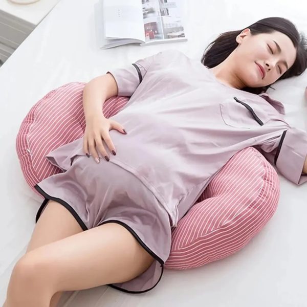Premium Quality Pillow Lumbar Support Abdominal Sleeping Pillow Washed Cotton Pregnancy Pillow Multifunctional Pregnancy Belly Support Pillow - Image 6