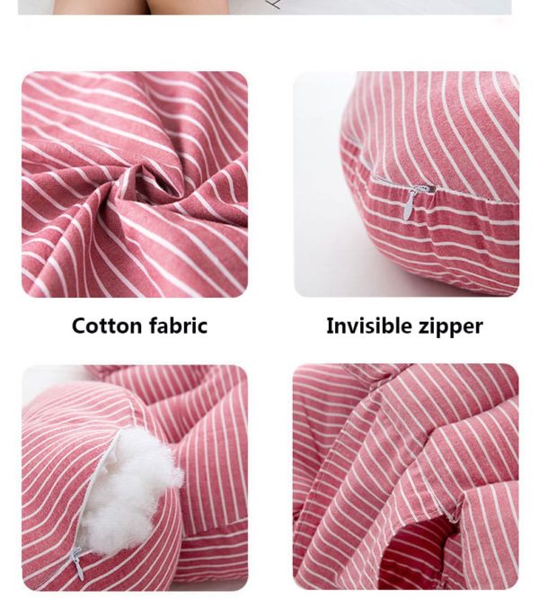 Premium Quality Pillow Lumbar Support Abdominal Sleeping Pillow Washed Cotton Pregnancy Pillow Multifunctional Pregnancy Belly Support Pillow - Image 5