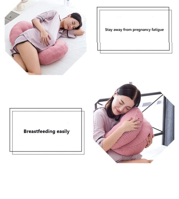 Premium Quality Pillow Lumbar Support Abdominal Sleeping Pillow Washed Cotton Pregnancy Pillow Multifunctional Pregnancy Belly Support Pillow - Image 4