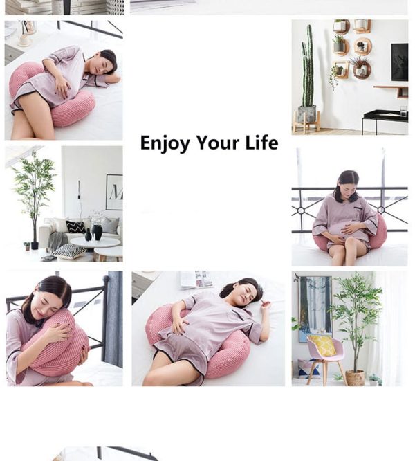 Premium Quality Pillow Lumbar Support Abdominal Sleeping Pillow Washed Cotton Pregnancy Pillow Multifunctional Pregnancy Belly Support Pillow - Image 3