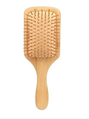 Premium Quality Bamboo Hair Brush Natural Wooden Anti-Static Detangle Brush Hair Scalp Massage Comb Air Cushion Styling Tools for both Women and Men