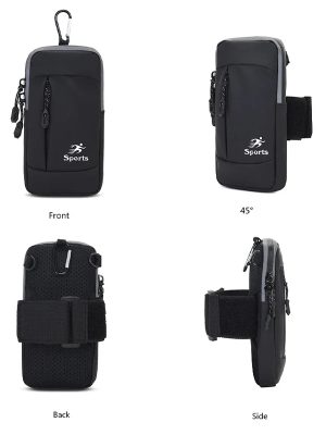 Phone Holder for Running, wrist pouch Workout and Gym Armband, Cell Phone Purse Small Crossbody Pouch, including Reflecting outlines, keys space and handsfree outlet