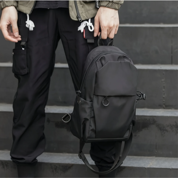 Premium Quality Men's Nylon Crossbody Bag - Multi-Pocket, Stylish Casual Sling for Outdoor Activities - Image 4