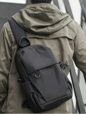 Premium Quality Men’s Nylon Crossbody Bag – Multi-Pocket, Stylish Casual Sling for Outdoor Activities