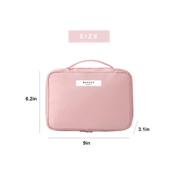 Premium Quality Cosmetic Bag for Women Cosmetic Water-proof Travel Makeup Bag Large Capacity - Image 2