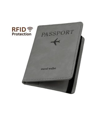 Premium Quality Passport Holder Cover Wallet Travel Essentials RFID Blocking Leather Card Case