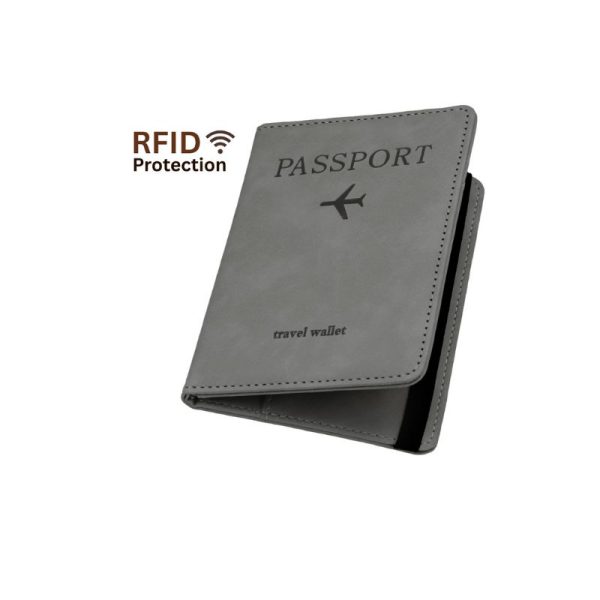 Premium Quality Passport Holder Cover Wallet Travel Essentials RFID Blocking Leather Card Case