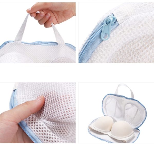 Premium Quality Bra Washing Lingerie Bag Underwear Brassiere Washing Bags with Zipper for Women - Image 4