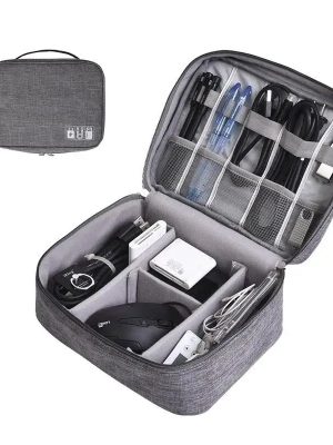 Universal Travel Cable Organizer Bag Water Resistant for Organization Multi-function Large Capacity