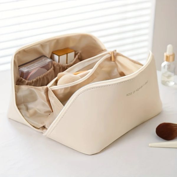 Premium Quality Travel Cosmetic Bag for Women, Large Capacity Multi Layered Storage Makeup Bag - Image 5