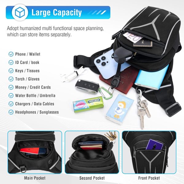 Leg Strap Waterproof Fanny Pack Outdoor Motorcycle Drop Leg Bag for Hiking Climbing Cycling Bike Riding - Image 4