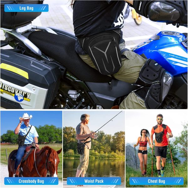 Leg Strap Waterproof Fanny Pack Outdoor Motorcycle Drop Leg Bag for Hiking Climbing Cycling Bike Riding - Image 6