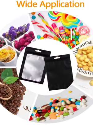 Premium Quality PVC Zipper Packing Self Sealing moisture proof Pouches Pack of 100 pcs